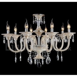 Designer Touch Decorative Crystal Luxurious Modern Contemporary Pendant Candle Chandelier