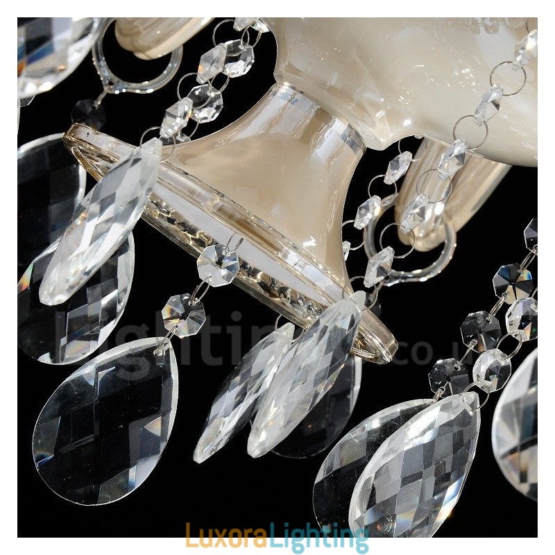 Designer Touch Decorative Crystal Luxurious Modern Contemporary Pendant Candle Chandelier