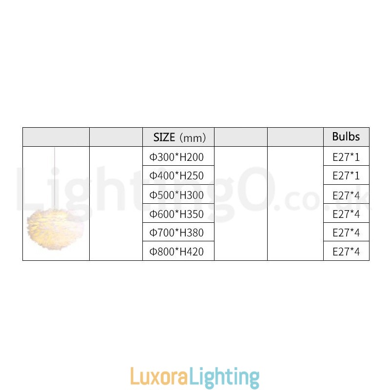 Designer Touch Decorative Multi Colours Feather Chandelier Modern Contemporary Pendant Light