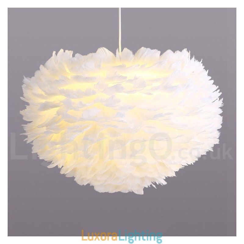 Designer Touch Decorative Multi Colours Feather Chandelier Modern Contemporary Pendant Light