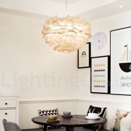 Designer Touch Decorative Multi Colours Feather Chandelier Modern Contemporary Pendant Light