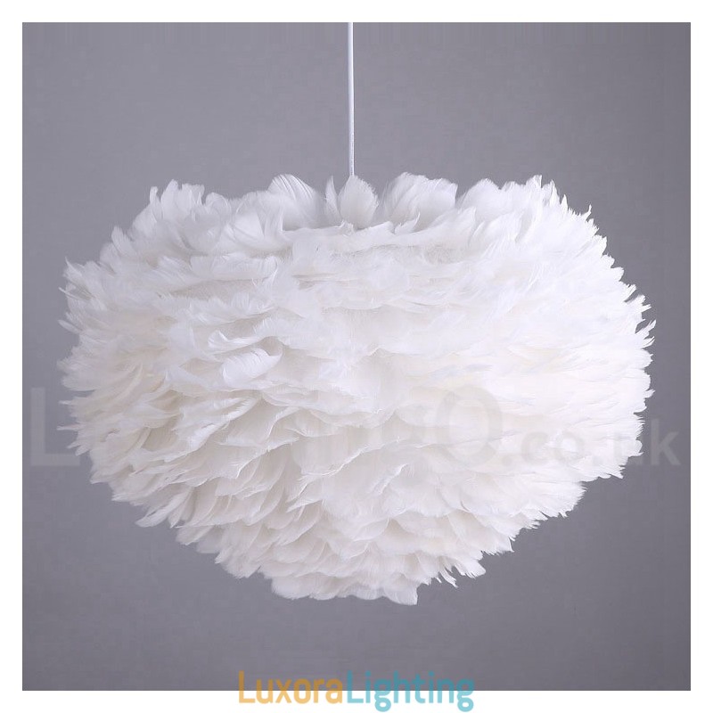 Designer Touch Decorative Multi Colours Feather Chandelier Modern Contemporary Pendant Light
