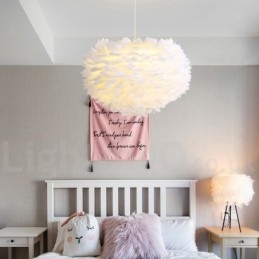 Designer Touch Decorative Multi Colours Feather Chandelier Modern Contemporary Pendant Light