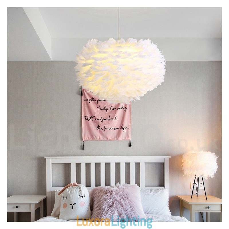 Designer Touch Decorative Multi Colours Feather Chandelier Modern Contemporary Pendant Light