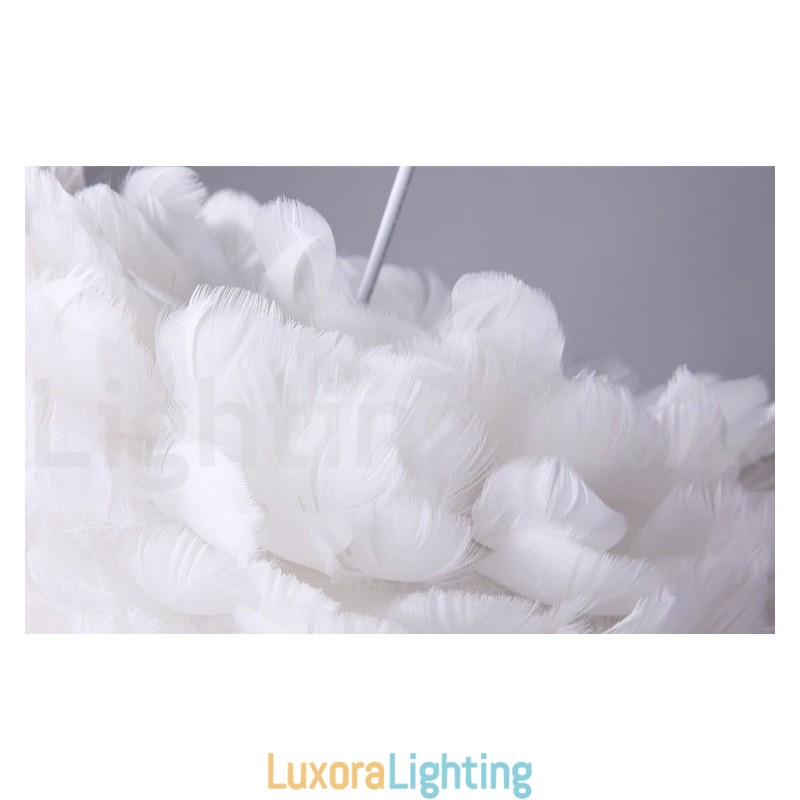 Designer Touch Decorative Multi Colours Feather Chandelier Modern Contemporary Pendant Light