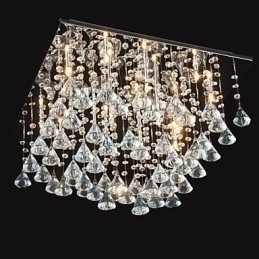 Designer Touch Decorative Traditional Classic Crystal Chrome Metal Chandelier