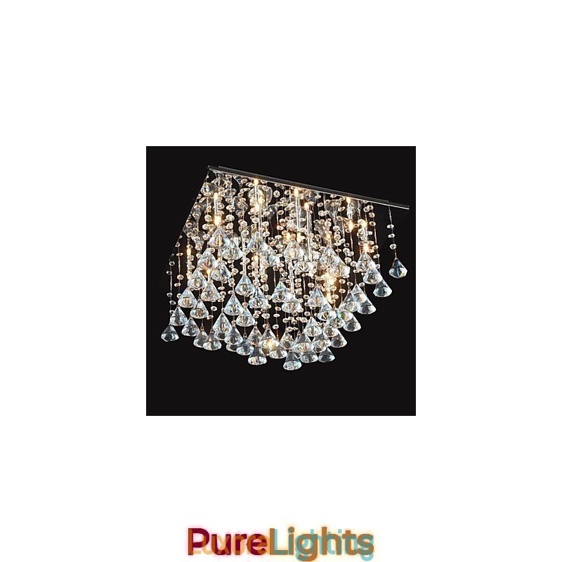 Designer Touch Decorative Traditional Classic Crystal Chrome Metal Chandelier