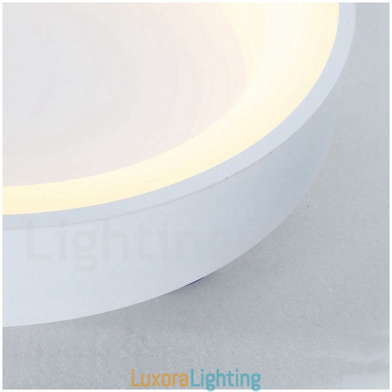 Designer Touch Decorative Dimmable Multi Colours Round Wood Ceiling Light with Acrylic Shade Ceiling Lamp Nordic Style