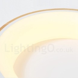 Designer Touch Decorative Dimmable Multi Colours Round Wood Ceiling Light with Acrylic Shade Ceiling Lamp Nordic Style