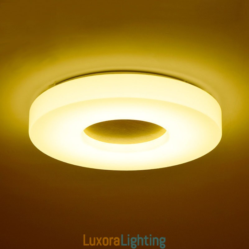 Designer Touch Decorative Dimmable Ultra thin Round Wood Ceiling Light with Acrylic Shade Ceiling Lamp Nordic Style