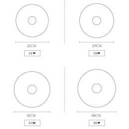 Designer Touch Decorative Dimmable Ultra thin Round Wood Ceiling Light with Acrylic Shade Ceiling Lamp Nordic Style