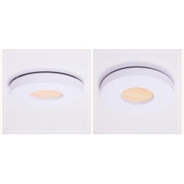 Designer Touch Decorative Dimmable Ultra thin Round Wood Ceiling Light with Acrylic Shade Ceiling Lamp Nordic Style