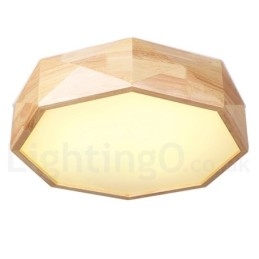Designer Touch Decorative Dimmable Wood Ceiling Light with Acrylic Shade Ceiling Lamp Nordic Style