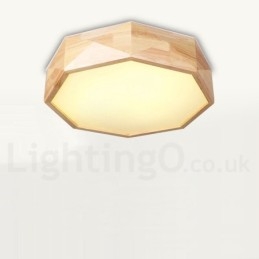 Designer Touch Decorative Dimmable Wood Ceiling Light with Acrylic Shade Ceiling Lamp Nordic Style