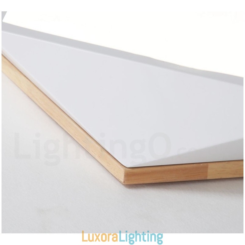 Designer Touch Decorative Dimmable Macaron Multi Colours Wood Ceiling Light with Acrylic Shade Ceiling Lamp Nordic Style