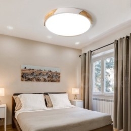 Designer Touch Decorative Dimmable Macaron Multi Colours Wood Ultra thin Ceiling Light with Acrylic Shade Ceiling Lamp Nordic Style