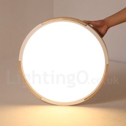 Designer Touch Decorative Dimmable Macaron Multi Colours Wood Ultra thin Ceiling Light with Acrylic Shade Ceiling Lamp Nordic Style