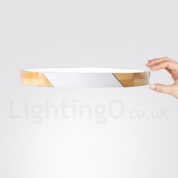 Designer Touch Decorative Dimmable Macaron Multi Colours Wood Ultra thin Ceiling Light with Acrylic Shade Ceiling Lamp Nordic Style