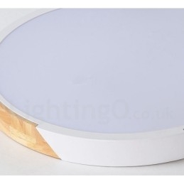 Designer Touch Decorative Dimmable Macaron Multi Colours Wood Ultra thin Ceiling Light with Acrylic Shade Ceiling Lamp Nordic Style