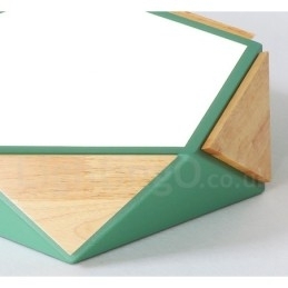 Designer Touch Decorative Dimmable Macaron Multi Colours Wood Ceiling Light with Acrylic Shade Ceiling Lamp Nordic Style