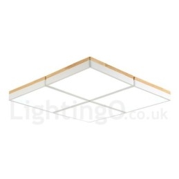 Designer Touch Decorative Large Square Dimmable Macaron Ultra thin Multi Colours Wood Ceiling Light with Acrylic Shade Ceiling Lamp Nordic Style
