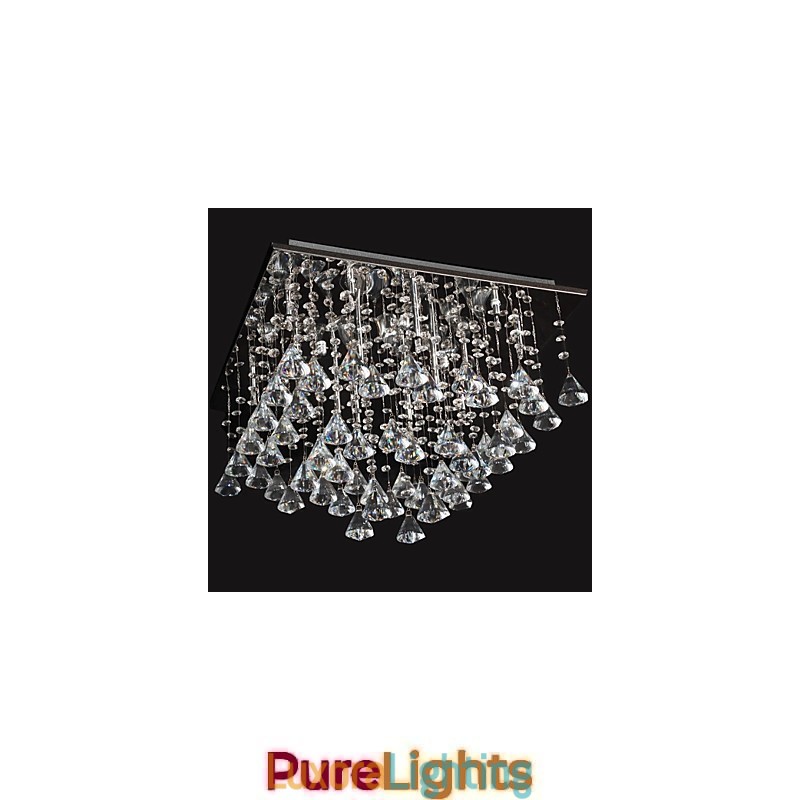 Designer Touch Decorative Traditional Classic Crystal Chrome Metal Chandelier