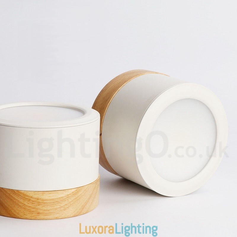 Designer Touch Decorative Wood Modern Design Mini Ceiling Light with Acrylic Shade Special for Also Can be Used as Wall Light