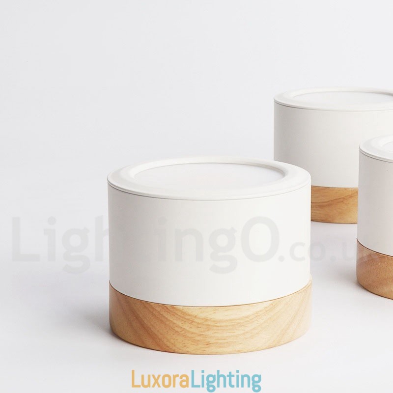 Designer Touch Decorative Wood Modern Design Mini Ceiling Light with Acrylic Shade Special for Also Can be Used as Wall Light