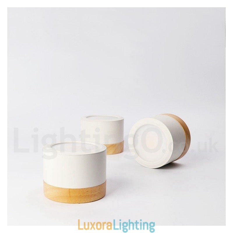 Designer Touch Decorative Wood Modern Design Mini Ceiling Light with Acrylic Shade Special for Also Can be Used as Wall Light