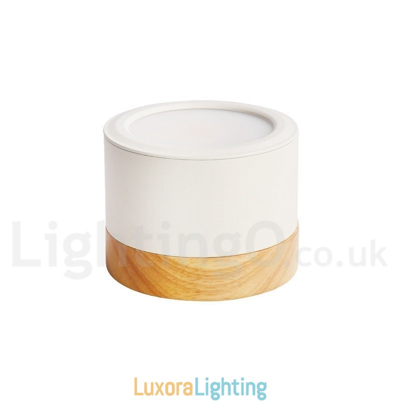 Designer Touch Decorative Wood Modern Design Mini Ceiling Light with Acrylic Shade Special for Also Can be Used as Wall Light