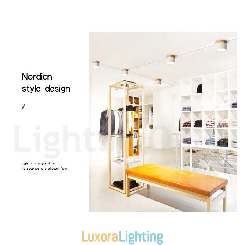 Designer Touch Decorative Wood Modern Design Mini Ceiling Light with Acrylic Shade Special for Also Can be Used as Wall Light