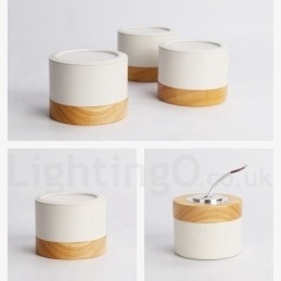 Designer Touch Decorative Wood Modern Design Mini Ceiling Light with Acrylic Shade Special for Also Can be Used as Wall Light