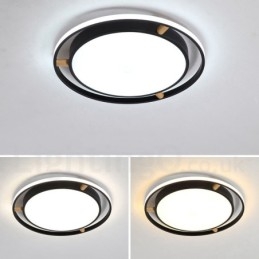 Designer Touch Decorative Dimmable Macaron Ultra thin Multi Colours Wood Round Ceiling Light with Acrylic Shade Ceiling Lamp Nordic Style