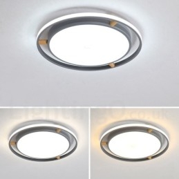 Designer Touch Decorative Dimmable Macaron Ultra thin Multi Colours Wood Round Ceiling Light with Acrylic Shade Ceiling Lamp Nordic Style