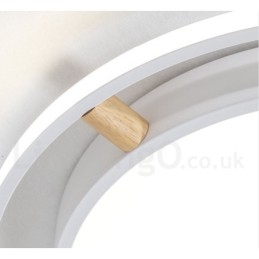 Designer Touch Decorative Dimmable Macaron Ultra thin Multi Colours Wood Round Ceiling Light with Acrylic Shade Ceiling Lamp Nordic Style