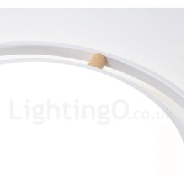 Designer Touch Decorative Dimmable Macaron Ultra thin Multi Colours Wood Round Ceiling Light with Acrylic Shade Ceiling Lamp Nordic Style