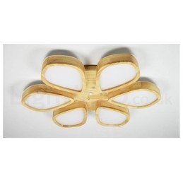 Designer Touch Decorative Wood Petal Ceiling Light with Acrylic Shade Ceiling Lamp Nordic Style