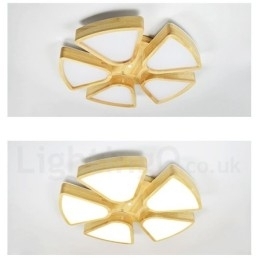 Designer Touch Decorative Wood Petal Ceiling Light with Acrylic Shade Ceiling Lamp Nordic Style