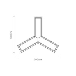 Designer Touch Decorative Wood Modern Triangle Pendant Light