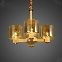 Designer Touch Decorative Fashion Pendant lamp Table Wooden Glass Cover