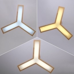 Designer Touch Decorative Wood Modern Triangle Pendant Light