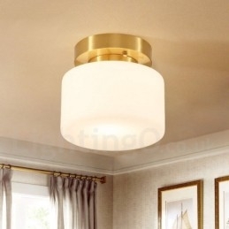 Designer Touch Decorative Retro Vintage Flush Mount Ceiling Light with Shade