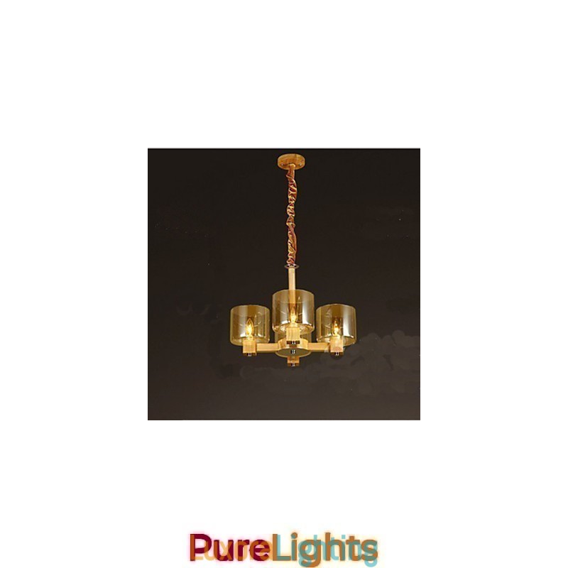 Designer Touch Decorative Fashion Pendant lamp Table Wooden Glass Cover