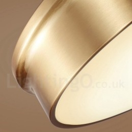 Designer Touch Decorative Retro Vintage Flush Mount Ceiling Light with Glass Shade