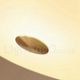 Designer Touch Decorative Retro Vintage Flush Mount Ceiling Light with Glass Shade