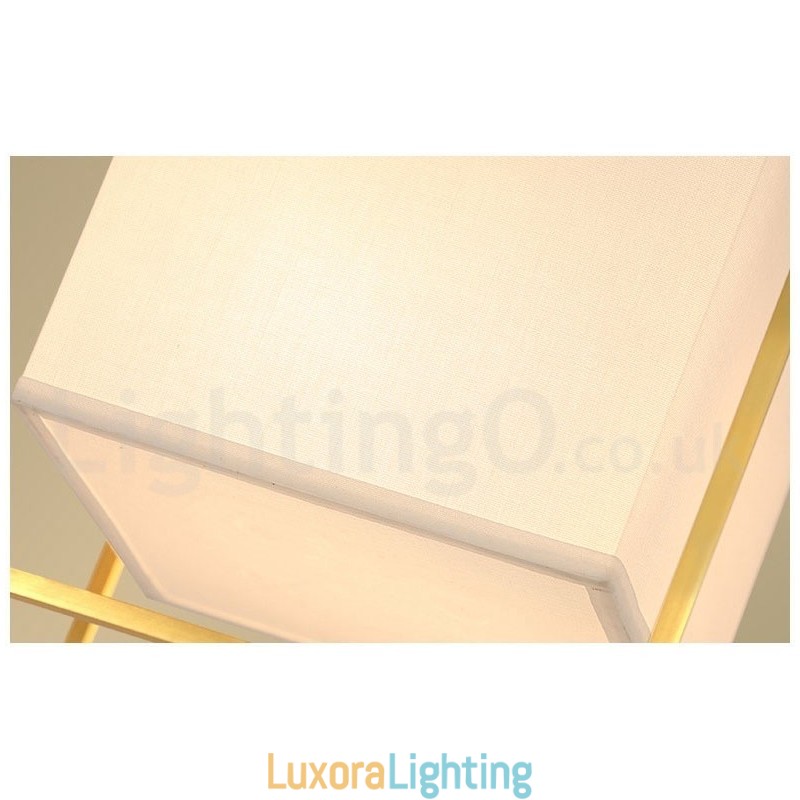 Designer Touch Decorative Pure Brass Simple Rustic Retro Vintage Brass Pendant Light with Fabric Shade