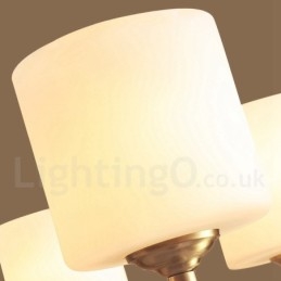 Designer Touch Decorative Pure Brass Large Luxurious Rustic Retro Vintage Brass Pendant Chandelier with Glass Shades