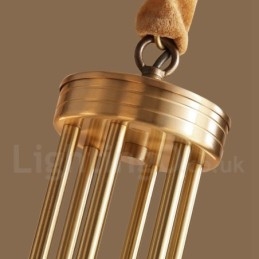 Designer Touch Decorative Pure Brass Large Luxurious Rustic Retro Vintage Brass Pendant Chandelier with Glass Shades