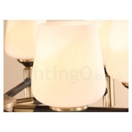 Designer Touch Decorative Pure Brass Large Luxurious Rustic Retro Vintage Brass Pendant Chandelier with Glass Shades