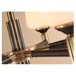 Designer Touch Decorative Pure Brass Large Luxurious Rustic Retro Vintage Brass Pendant Chandelier with Glass Shades